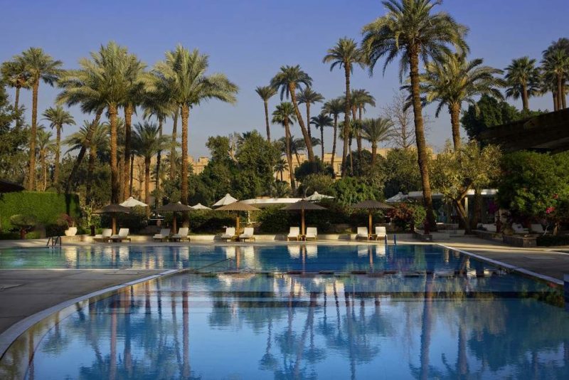 Piscine de l'hôtel Sofitel Winter Palace à Louxor - Egypte | Au Tigre Vanillé