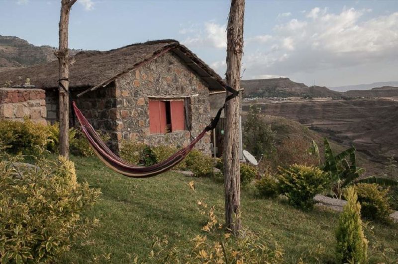 Jardin de l'hôtel Sora à Lalibela - Éthiopie | Au Tigre Vanillé