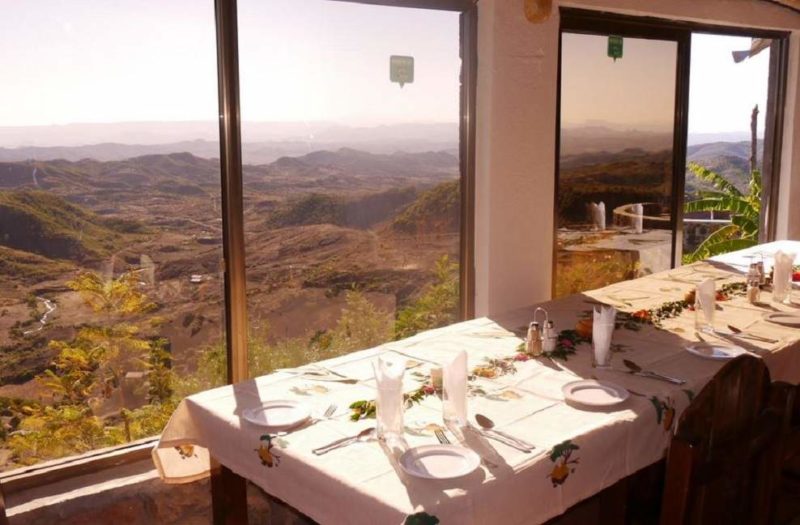 Restaurant de l'hôtel Sora à Lalibela - Éthiopie | Au Tigre Vanillé