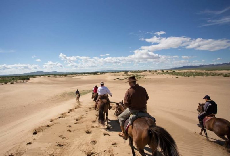 Cavaliers dans le désert - Mongolie | Au Tigre Vanillé