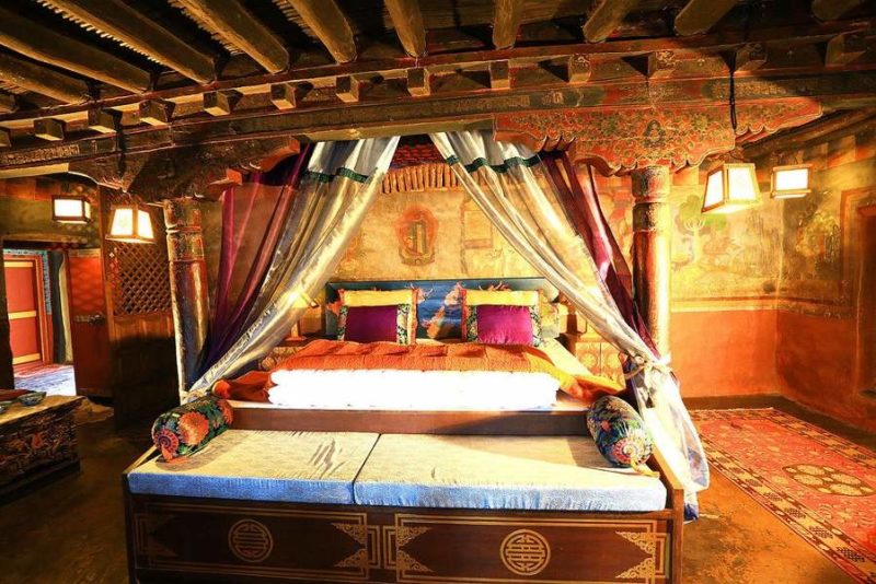 Chambre à l'hôtel du palais royal de Stok au Ladakh - Inde himalayenne | Au Tigre Vanillé
