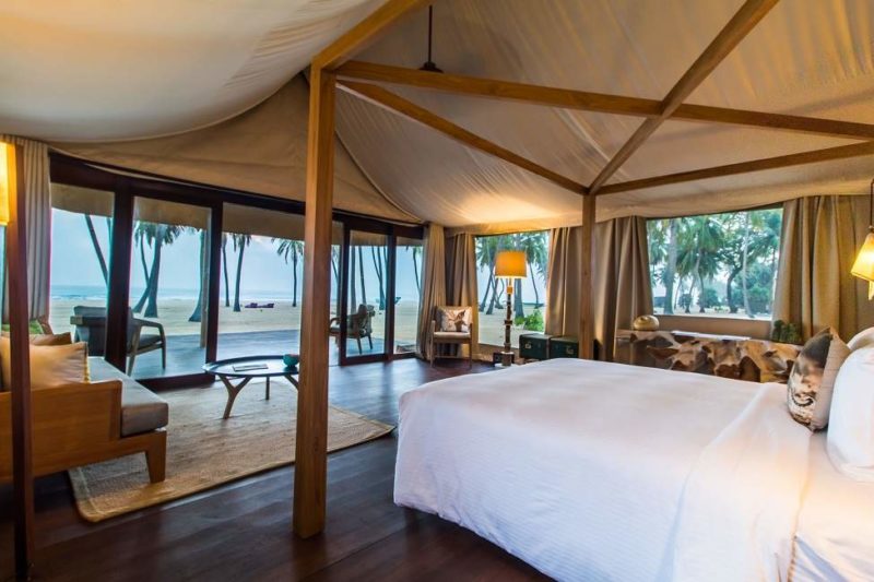 Chambre vue plage de l'hôtel Karpaha sur la côte est -Sri Lanka | Au Tigre Vanillé