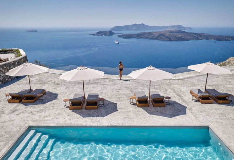 Piscine, Nafsika Estate, Santorin, Grèce | Au Tigre Vanillé