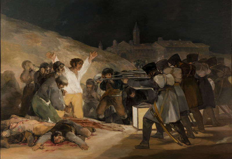 Peinture de Goya - Tres de mayo - Espagne | Au Tigre Vanillé
