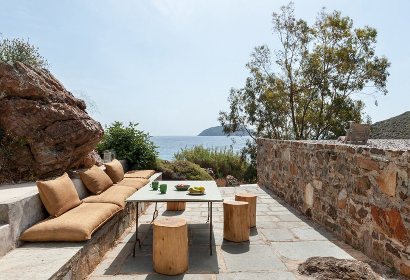 Terrasse, Villa nature, Serifos, Grèce | Au Tigre Vanillé