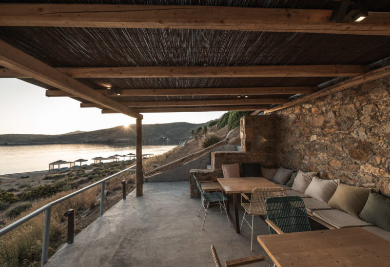 Hôtel Coco-mat, terrasse, Serifos - Grèce | Au Tigre Vanillé
