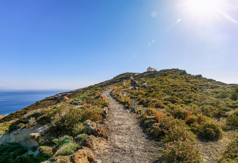 Randonnée collines, Santorin - Grèce | Au Tigre Vanillé