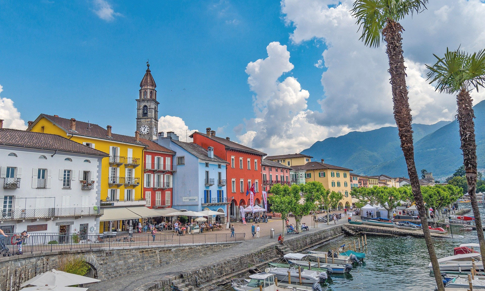 Sur les quais de Ascona, Tessin - Suisse | Au Tigre Vanillé