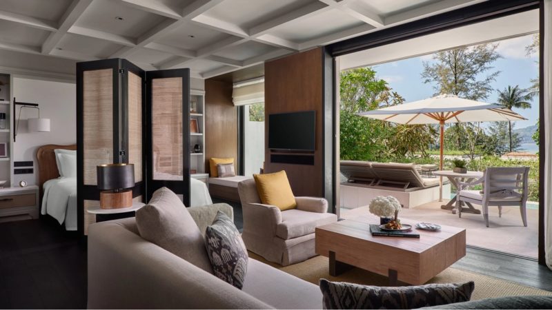 Chambre de l'hôtel Rosewood à Phuket - Thailande | Au Tigre Vanillé
