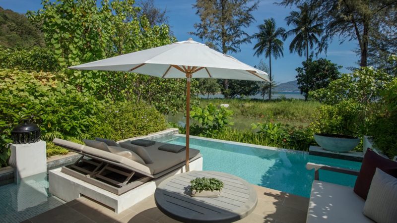 Piscine privée de l'hôtel Rosewood à Phuket - Thailande | Au Tigre Vanillé