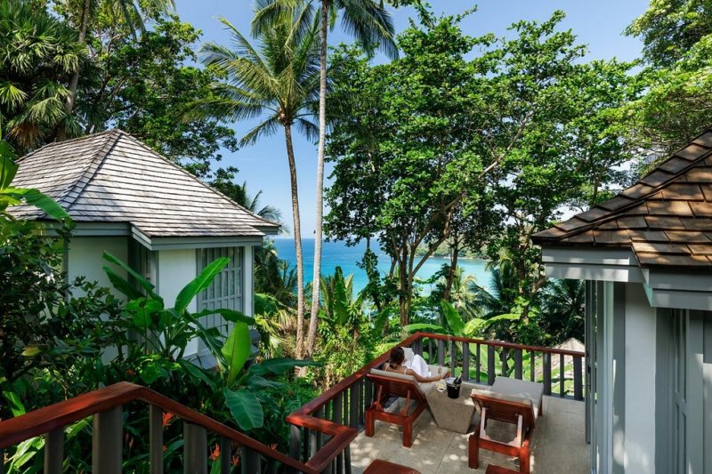Vue depuis un pavillon de l'hôtel The Surin à Phuket - Thailande | Au Tigre Vanillé