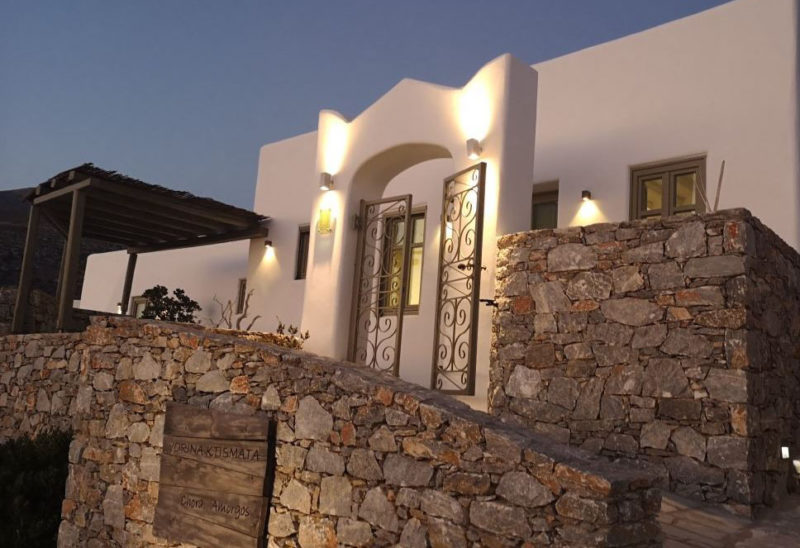 Muret de pierre, Vorina Hotel, Amorgos - Grèce | Au Tigre Vanillé