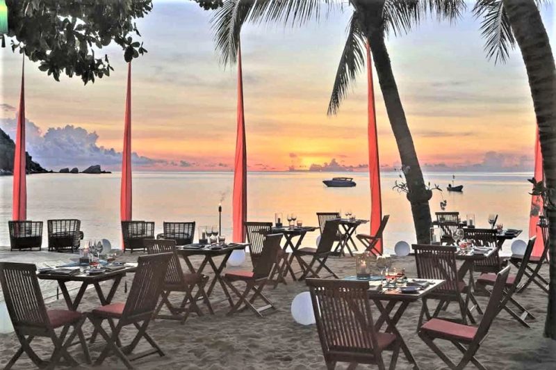 Restaurant de l'hotel Anantara à Koh Phangan - Thaïlande | Au Tigre Vanillé