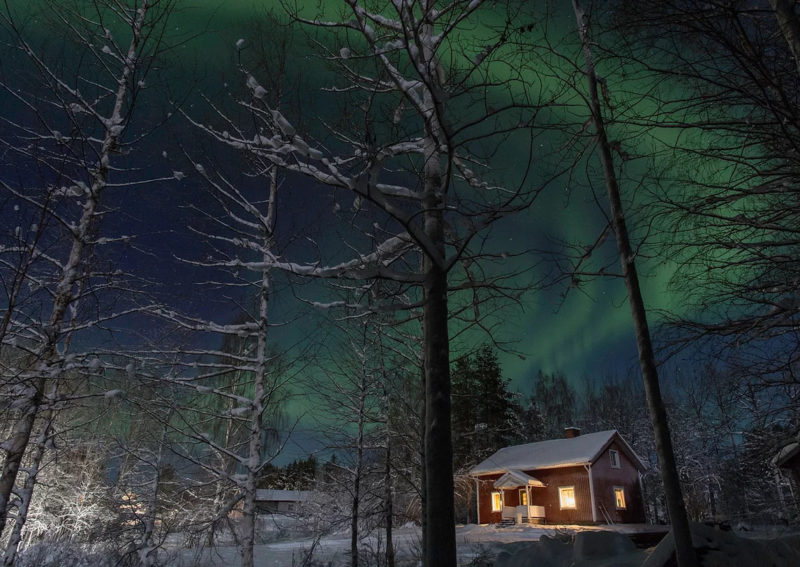 Laponie suédoise, Aurora Safari Camps, Maison | Au Tigre Vanillé