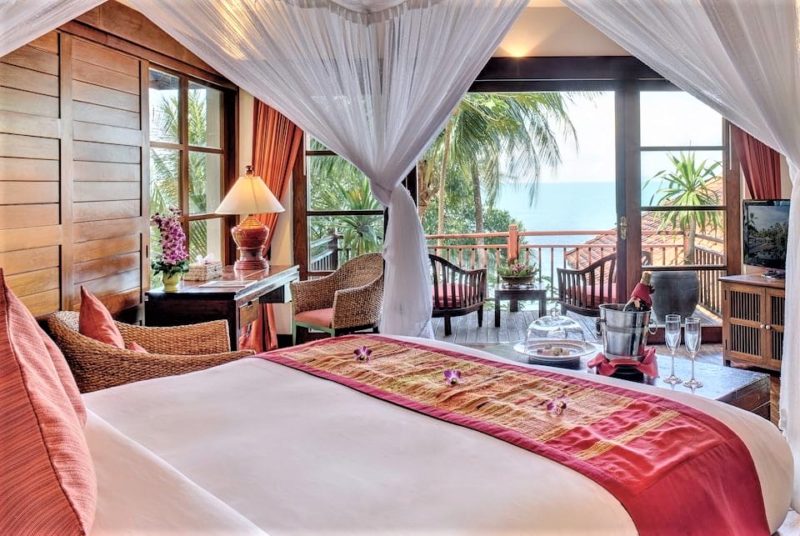 Chambre de l'hotel Belmond à Koh Samui - Thaïlande | Au Tigre Vanillé