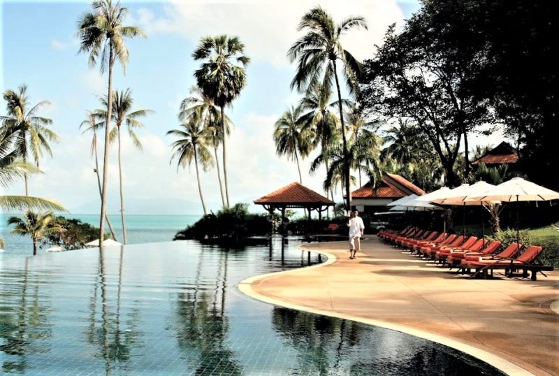 Piscine de l'hotel Belmond à Koh Samui - Thaïlande | Au Tigre Vanillé