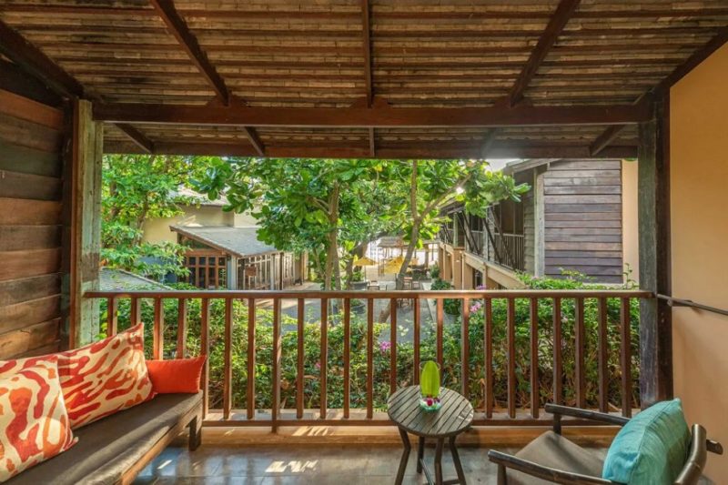 Balcon d'une chambre de l'hotel Burirasa à Koh Phangan - Thaïlande | Au Tigre Vanillé