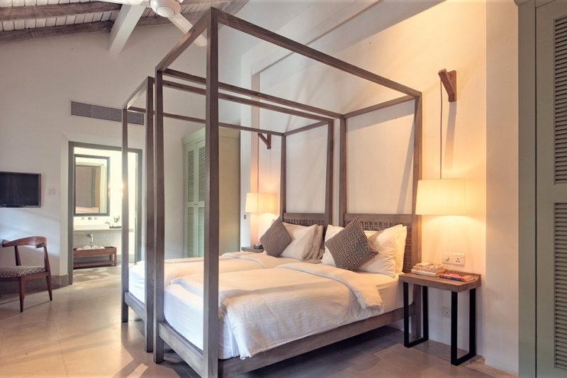 Chambre double de l'hotel Fort Bazaar à Galle - Sri Lanka | Au Tigre Vanillé