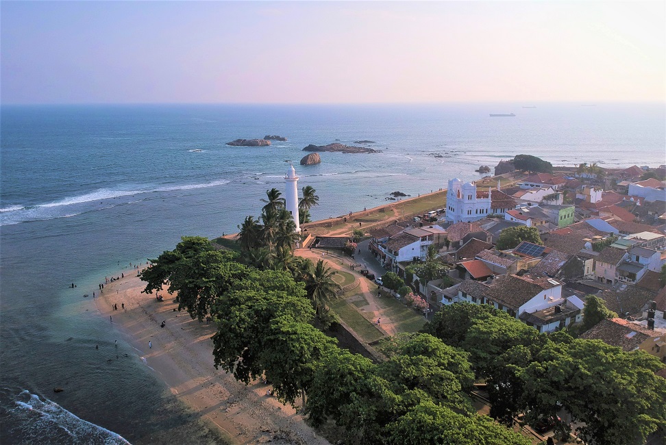 Vue aérienne de Galle - Sri Lanka | Au Tigre Vanillé