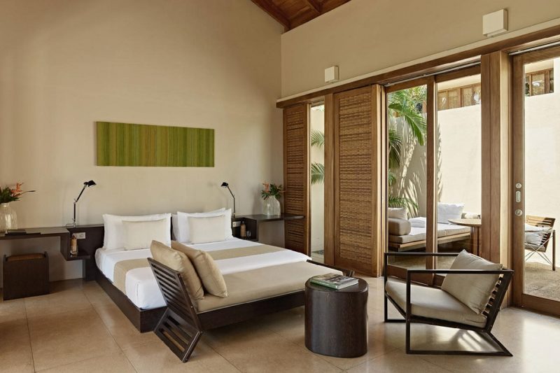 Chambre de l'hotel Amanwella sur la côte sud - Sri Lanka | Au Tigre Vanillé