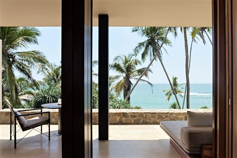 Vue sur la mer de l'hotel Amanwella sur la côte sud - Sri Lanka | Au Tigre Vanillé