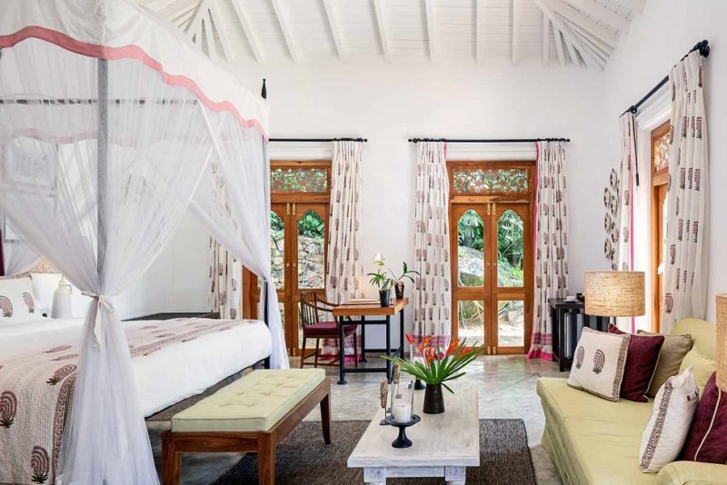 Chambre de l'hotel KK à Galle - Sri Lanka | Au Tigre Vanillé