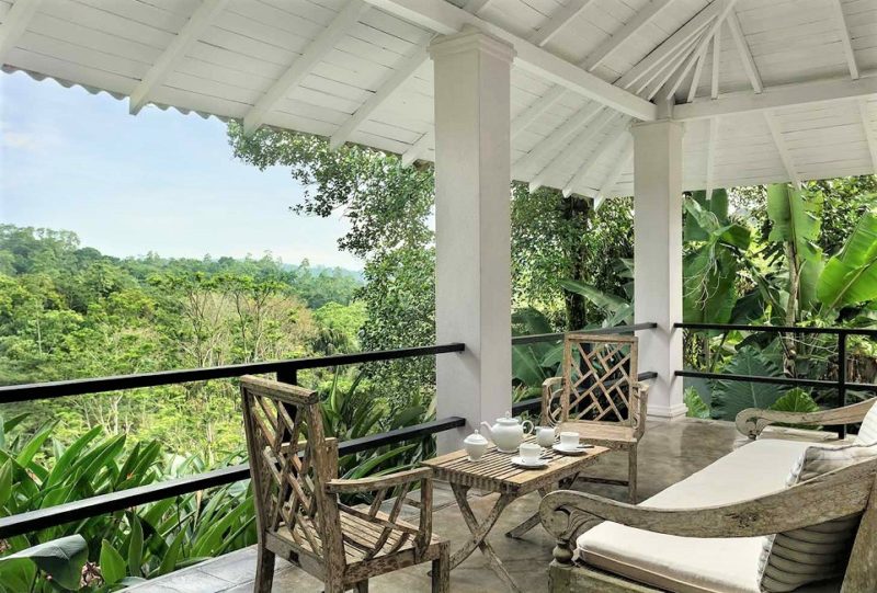 Vue depuis le balcon de l'hotel KK à Galle - Sri Lanka | Au Tigre Vanillé