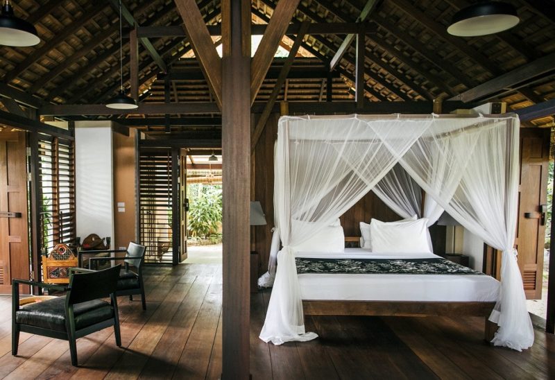 Chambre dans une villa en bois de l'hotel Koh Yao à Koh Yao Noi - Thaïlande | Au Tigre Vanillé