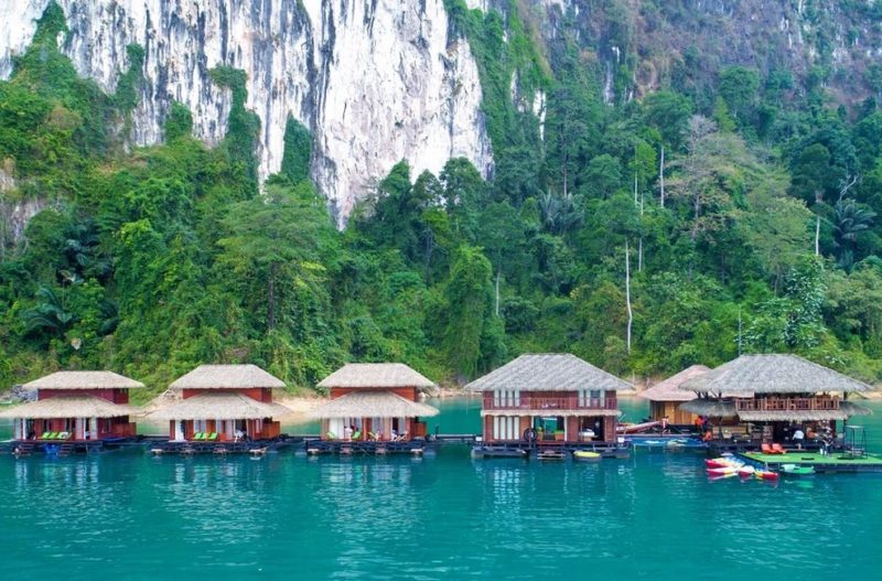 Bungalow flottants de l'hotel Panvaree à Khao Sok - Thaïlande | Au Tigre Vanillé