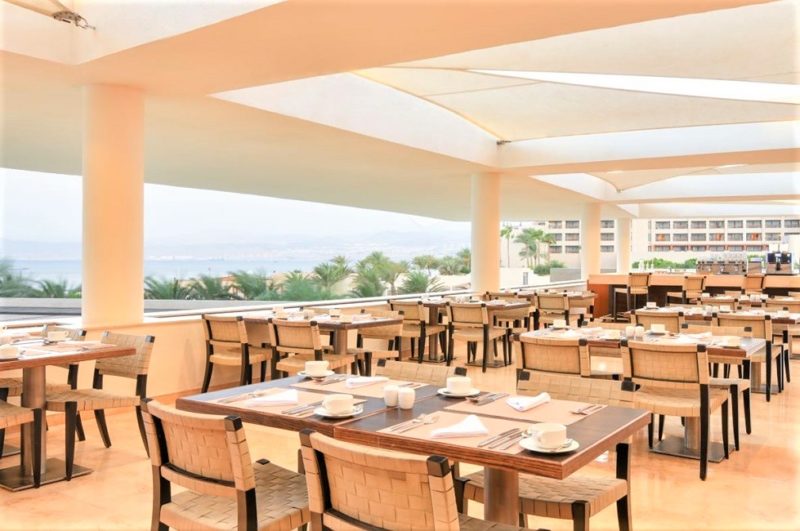 Restaurant de l'hotel Kempinski à Aqaba - Jordanie | Au Tigre Vanillé