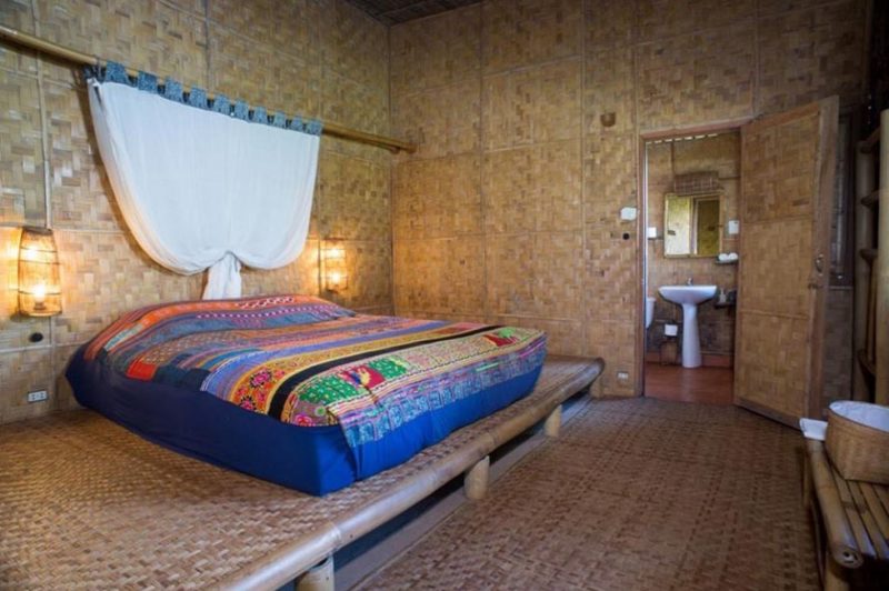 Chambre en bambou à l'hotel Lanjia dans le triangle d'Or - Thaïlande | Au Tigre Vanillé