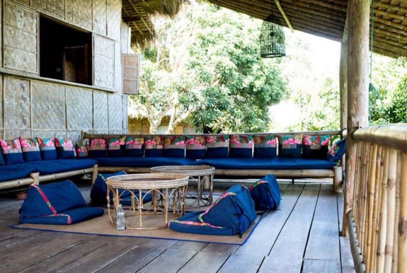 Terrasse de l'hotel Lanjia dans le triangle d'Or - Thaïlande | Au Tigre Vanillé