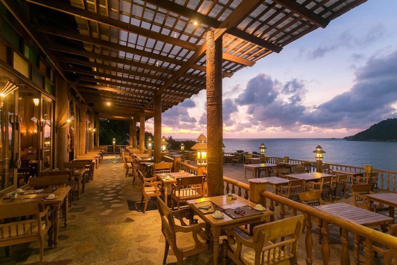 Restaurant de l'hotel Santhiya à Koh Phangan - Thaïlande | Au Tigre Vanillé