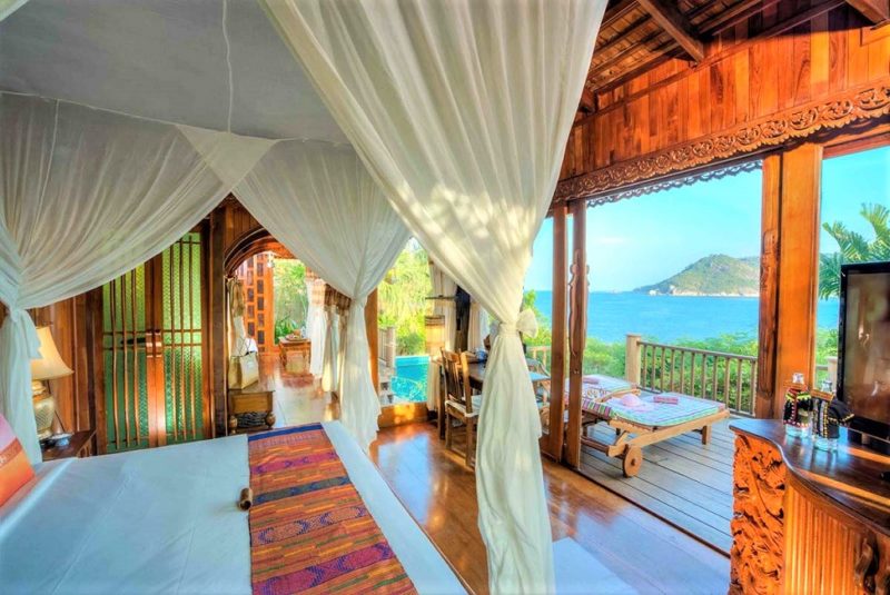 Villa vue mer de l'hotel Santhiya à Koh Phangan - Thaïlande | Au Tigre Vanillé