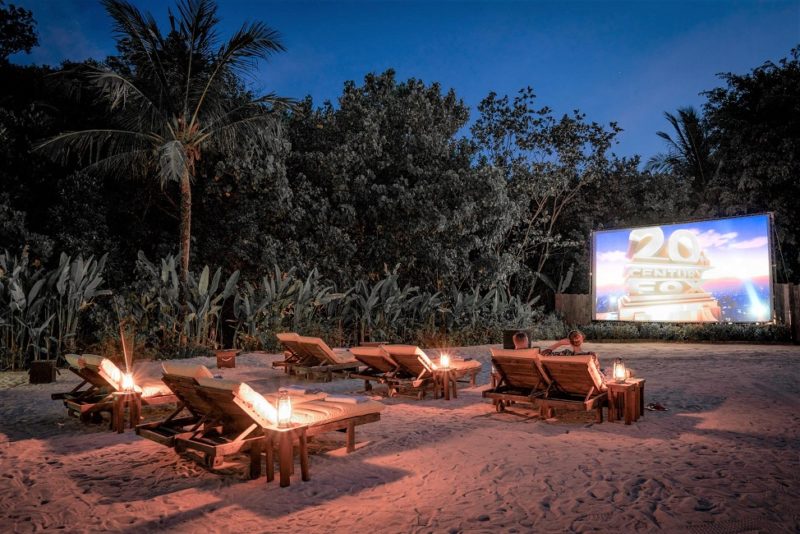 Cinema sur la plage de l'hotel Six Senses à Koh Yao Noi - Thaïlande | Au Tigre Vanillé