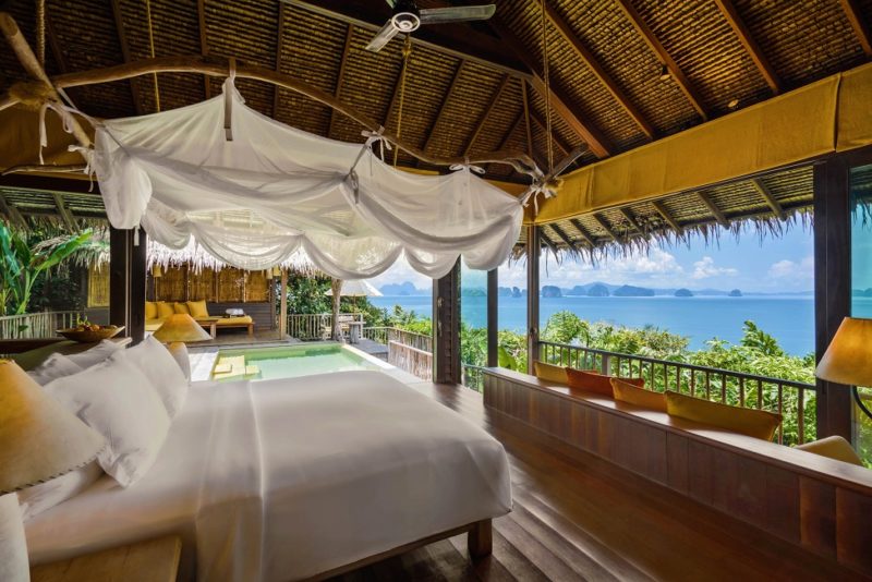 Chambre en villa privée de l'hotel Six Senses à Koh Yao Noi - Thaïlande | Au Tigre Vanillé