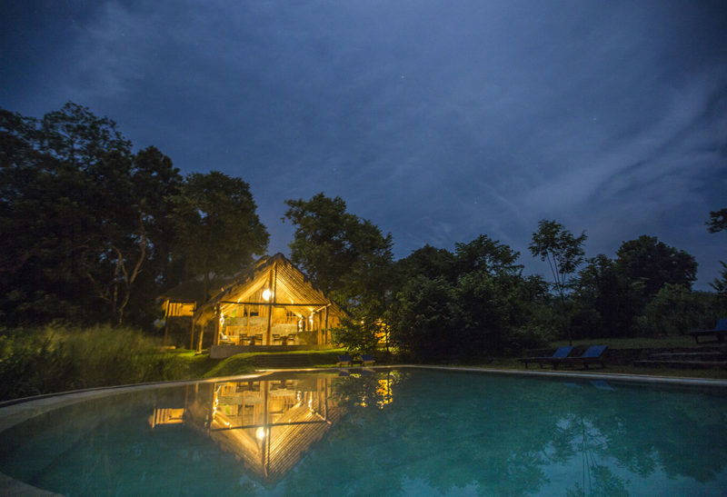 Sri Lanka, Gal Oya Lodge, Piscine de nuit| Au Tigre Vanillé