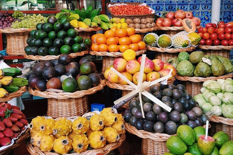 Marché de fruits exotiques de Funchal - Madère | Au Tigre Vanillé