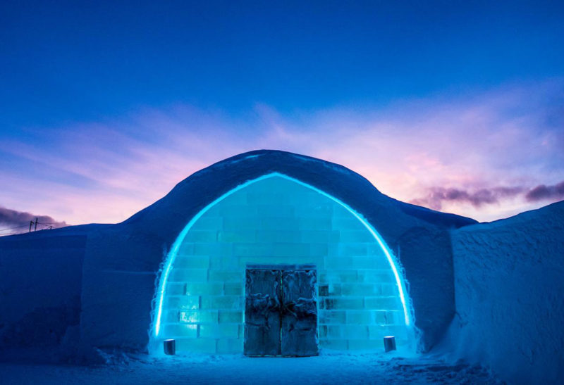 Laponie, Suède, Ice Hotel, extérieurs | Au Tigre Vanillé