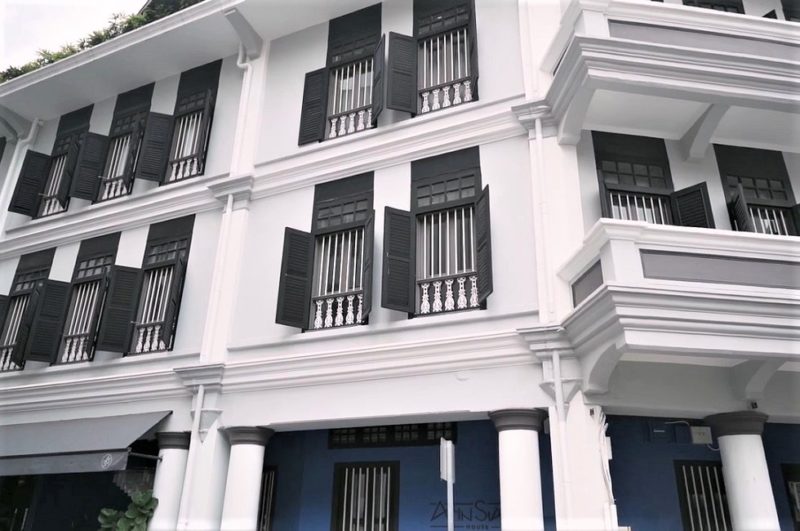 Façade de l'hôtel Ann Siang - Singapour | Au Tigre Vanillé