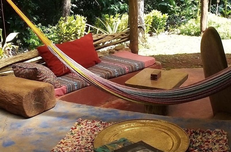 Hamac de l'hotel Art Lodge sur l'île de Gobernadora - Panama | Au Tigre Vanillé