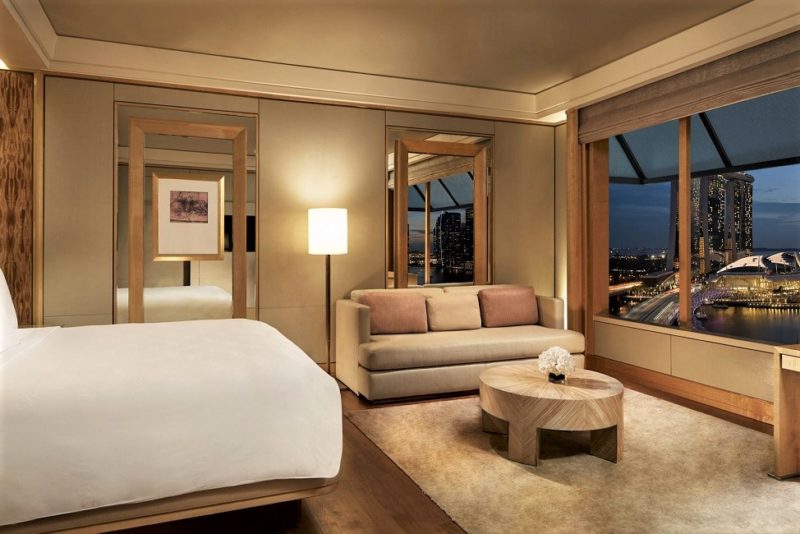 Chambre de l'hôtel The Ritz-Carlton - Singapour | Au Tigre Vanillé