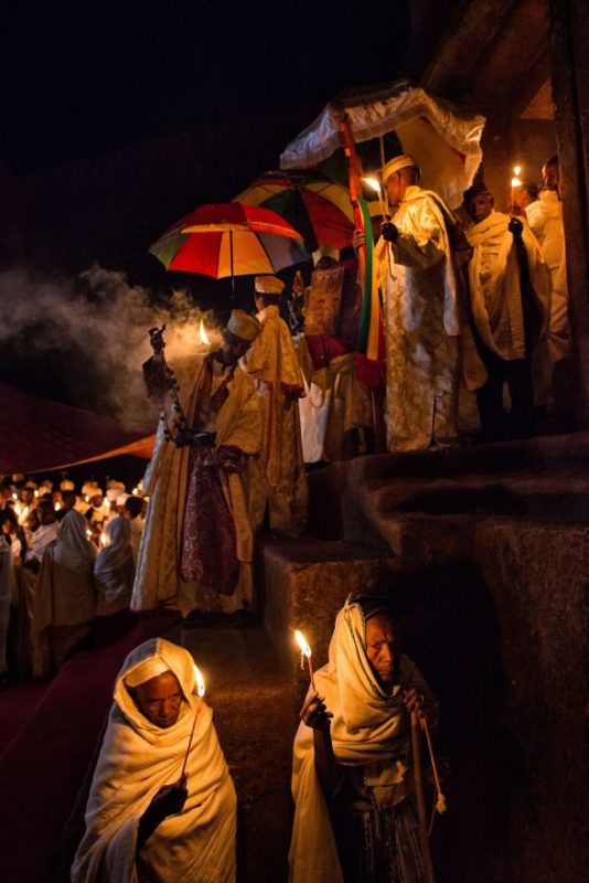 Cérémonie religieuse en Ethiopie