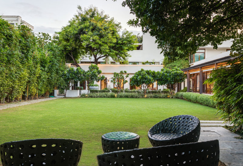 New Delhi, Inde, Hôtel Manor, Jardins
