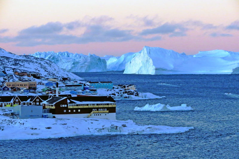 Groenland, paysages glaciaires à Ilulissat