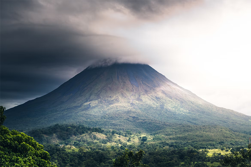 Vue du volcan Arenal en pleine nature