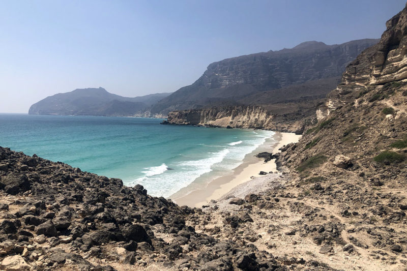 Province du Dofar à Oman, crique sauvage