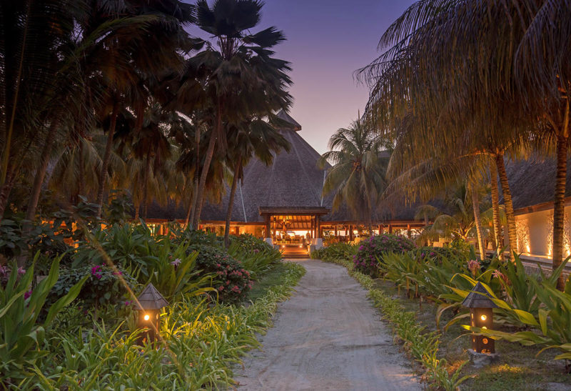 Seychelles, Denis island, chemin vers l'hôtel