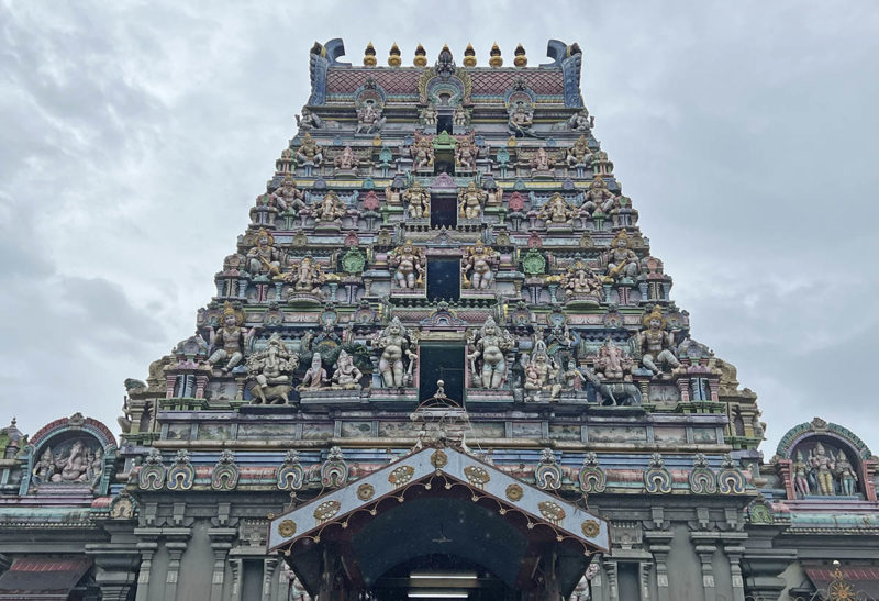 Seychelles, Mahé, le temple hindou de l'île