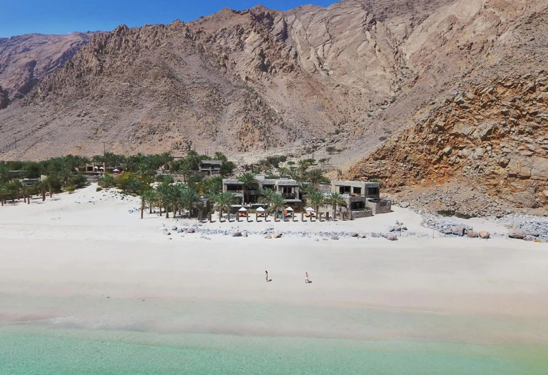 Zighy Bay, Sixsenses hotel, Plage, Oman
